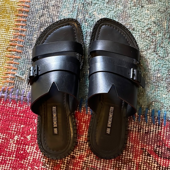 Ann Demeulemeester Shoes - Ann Demeulemeester Black Sandals
